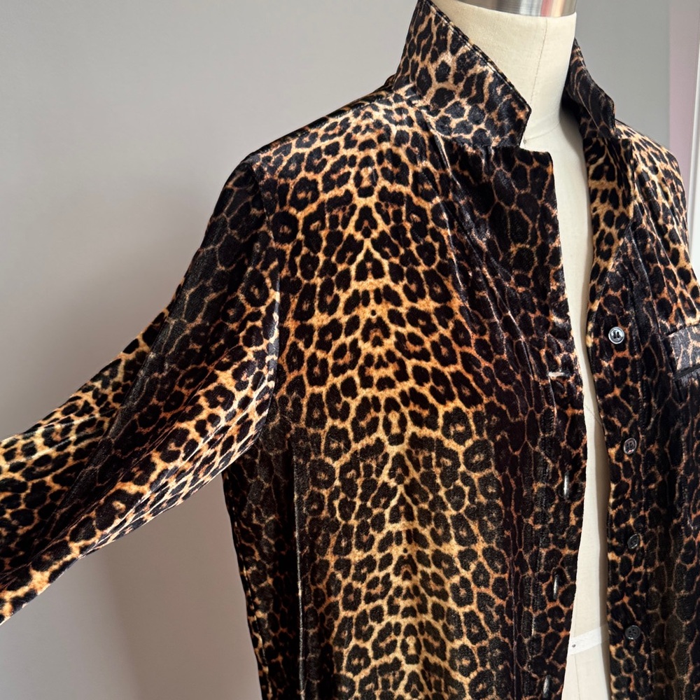 KOOPLES VELVET LEOPARD Women's Shirt/Jacket NWT - Picture 5 of 9